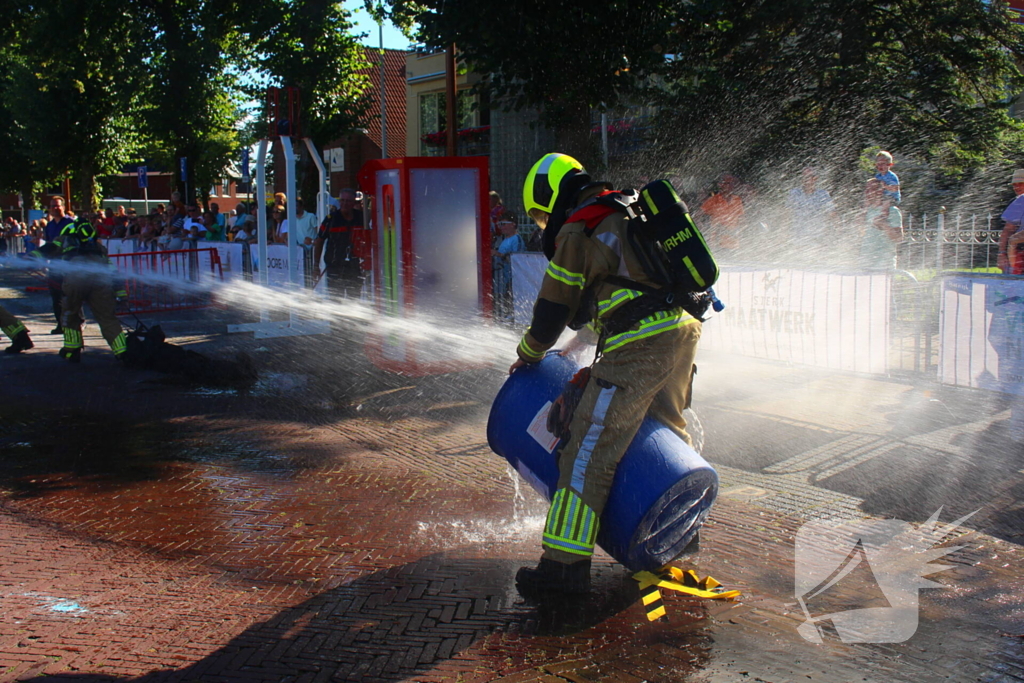 Veel belangstelling bij brandweer wedstrijden