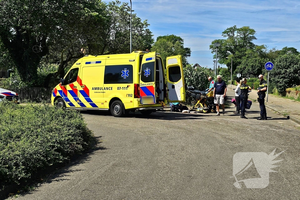 Fietser botst met flitsbezorger