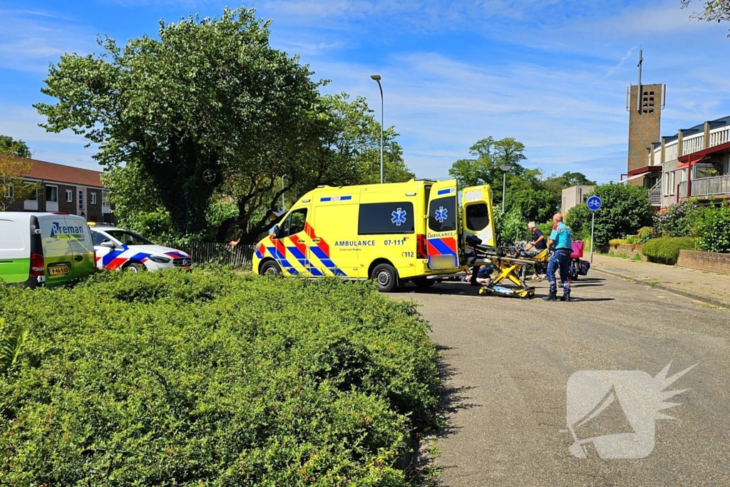 Fietser botst met flitsbezorger