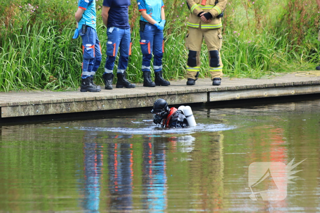 Zoektocht naar te water geraakt persoon