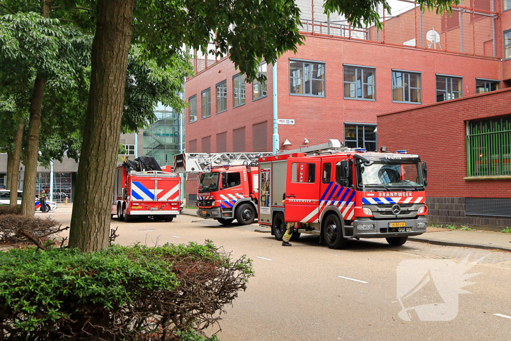 Brand in parkeergarage MBO College Westpoort