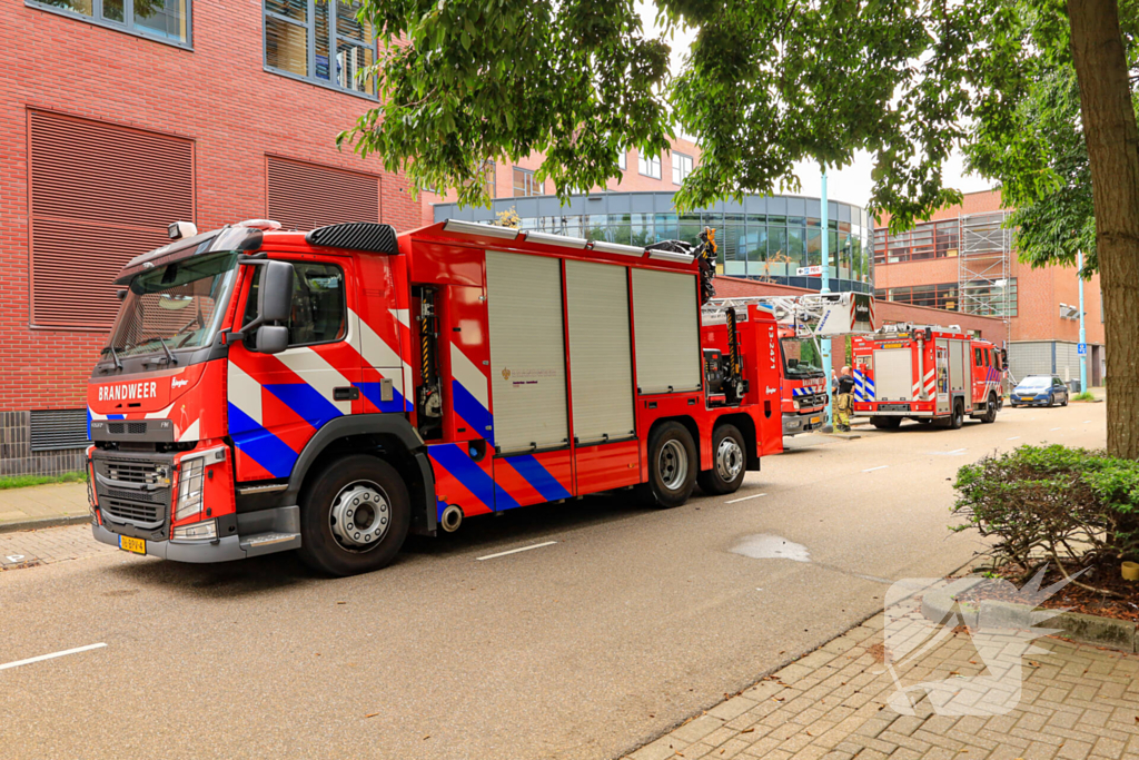 Brand in parkeergarage MBO College Westpoort