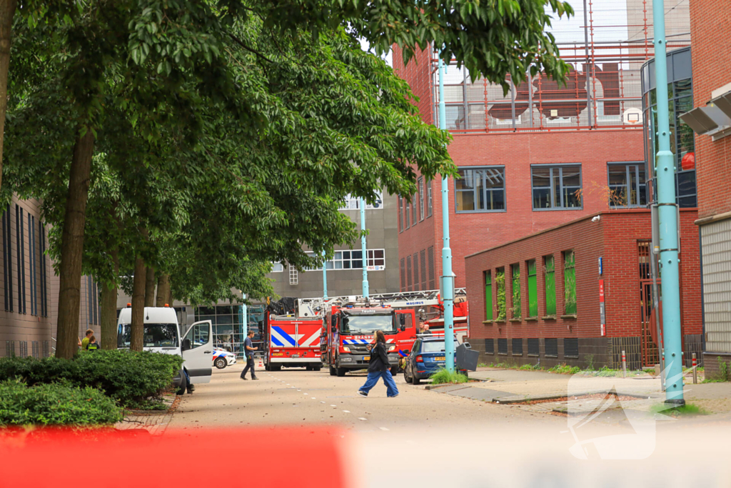 Brand in parkeergarage MBO College Westpoort