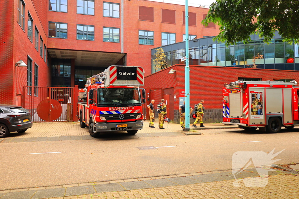 Brand in parkeergarage MBO College Westpoort