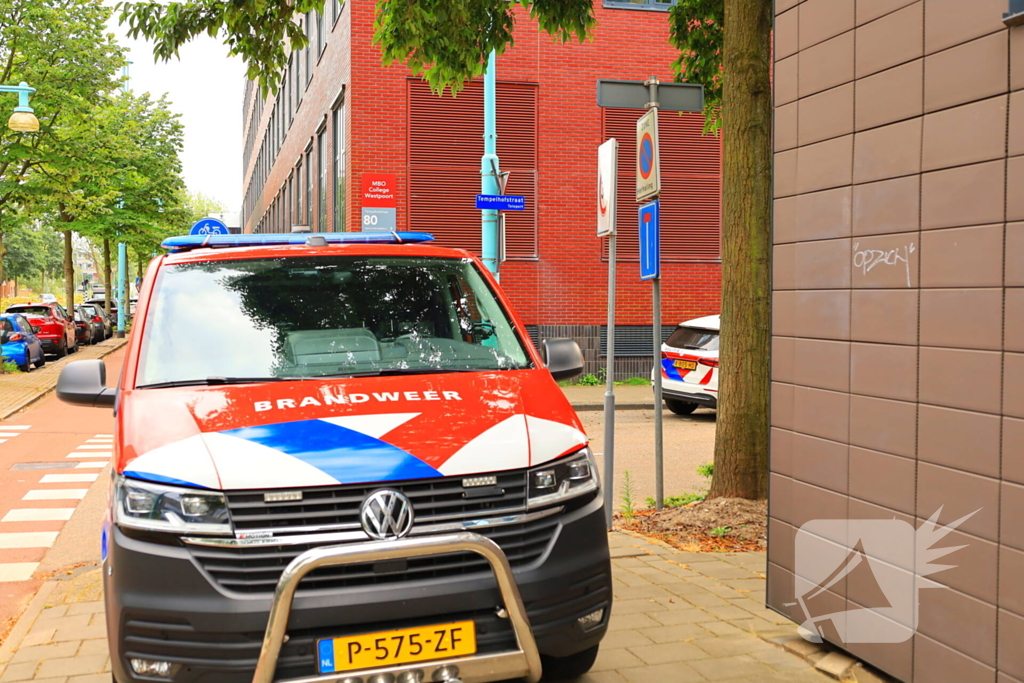 Brand in parkeergarage MBO College Westpoort