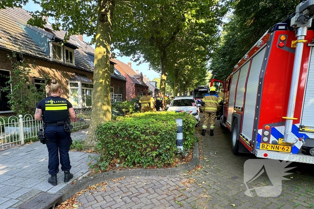 Veel rookontwikkeling bij brand in schuur