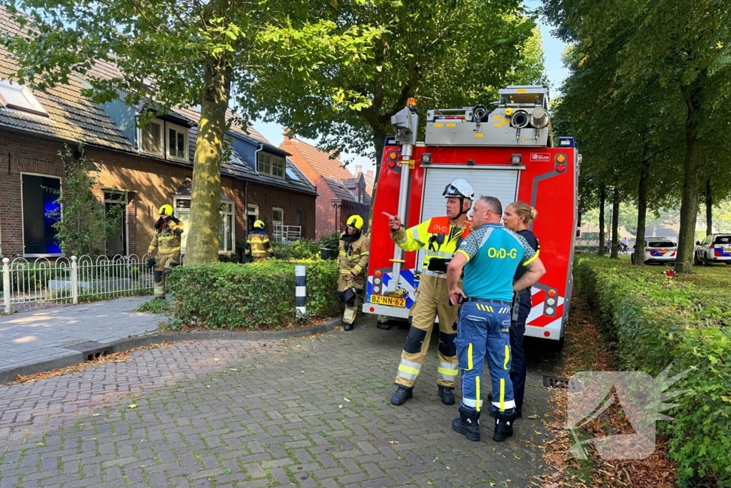 Veel rookontwikkeling bij brand in schuur