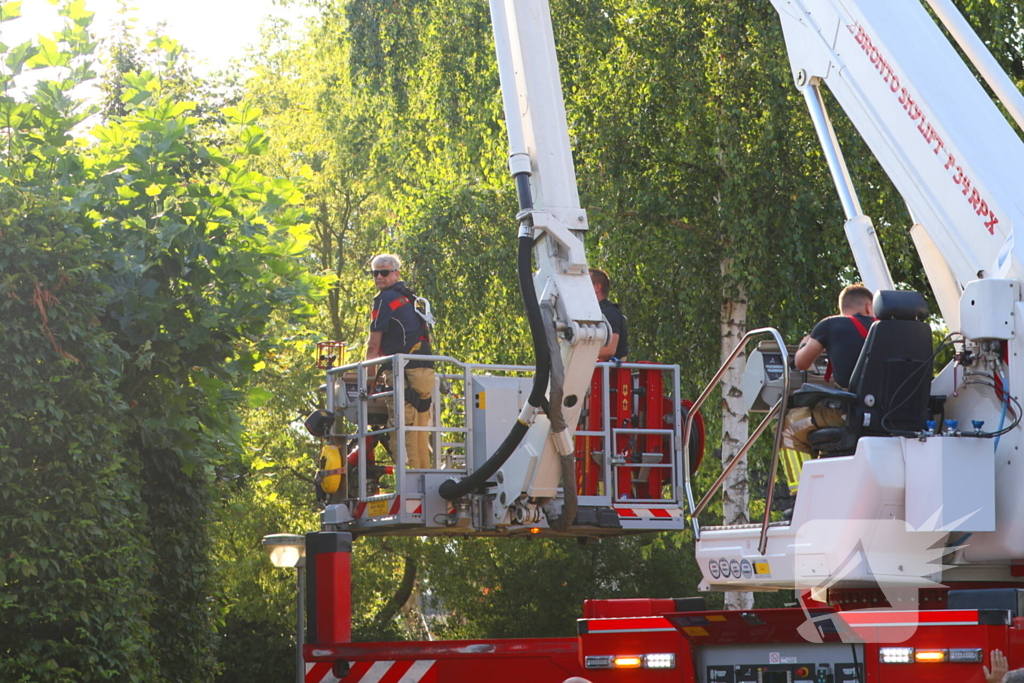 Brandweer weet kat van dak te halen