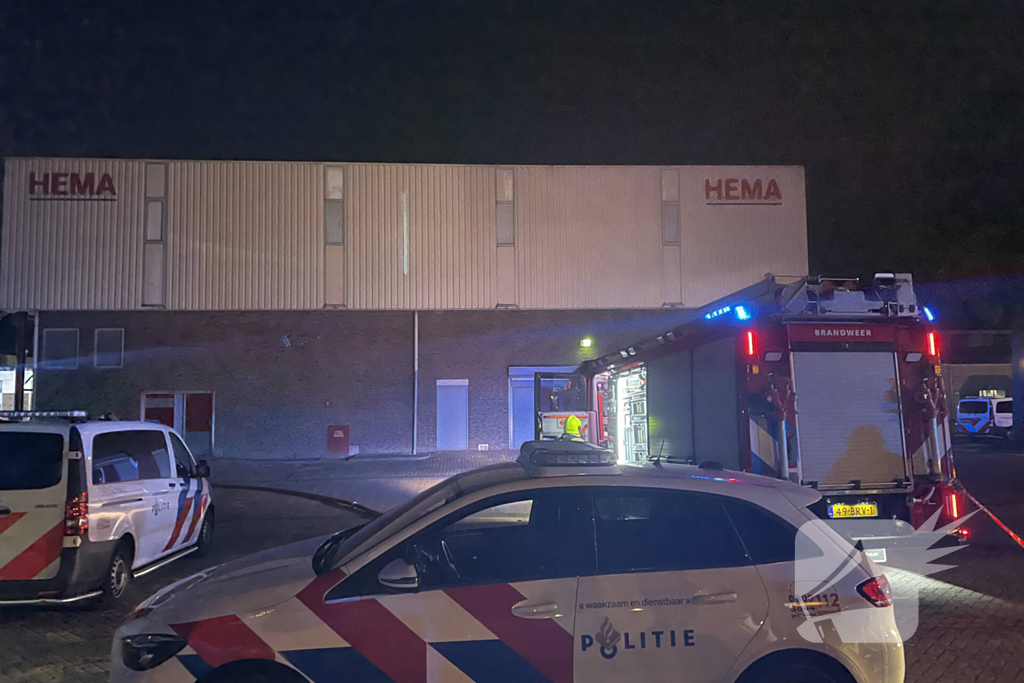 Grote brand in winkel