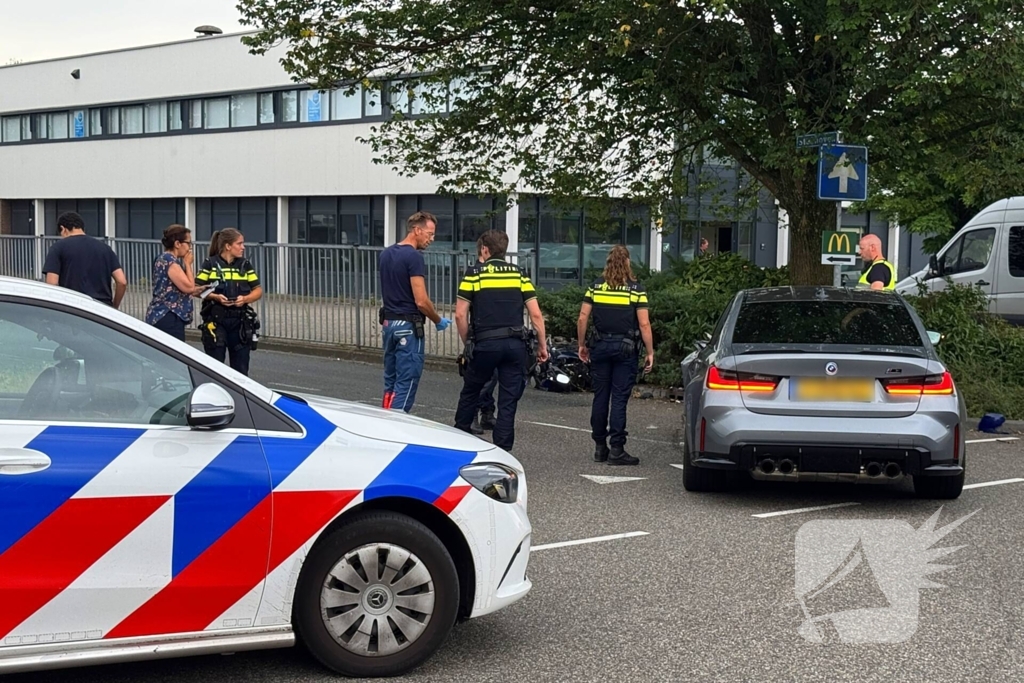 Motorrijder gewond na ongeval met personenauto