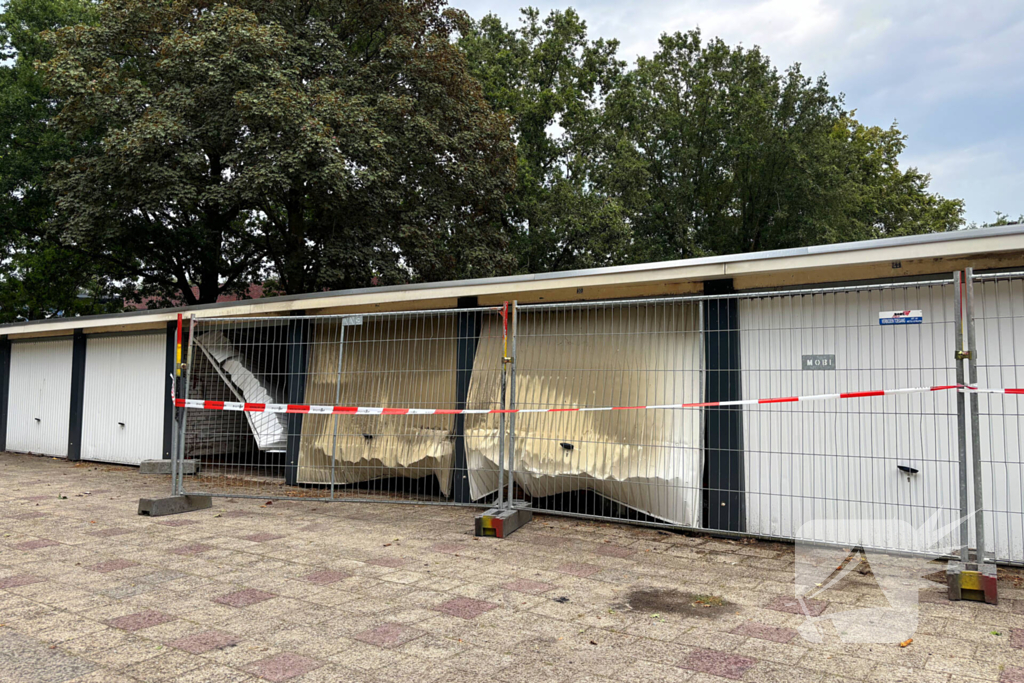 Grote ravage nadat meerdere garageboxen in band stonden