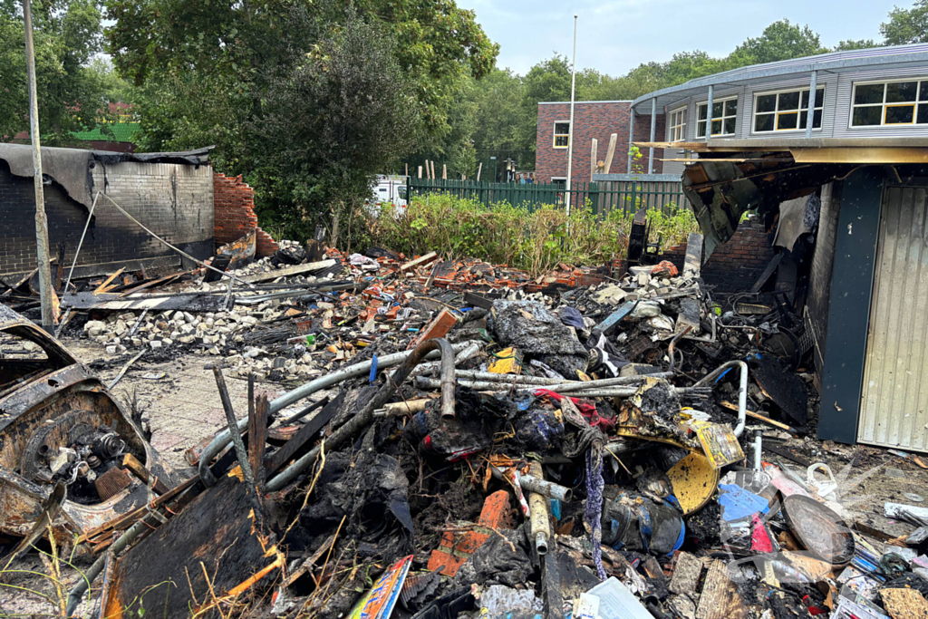 Grote ravage nadat meerdere garageboxen in band stonden