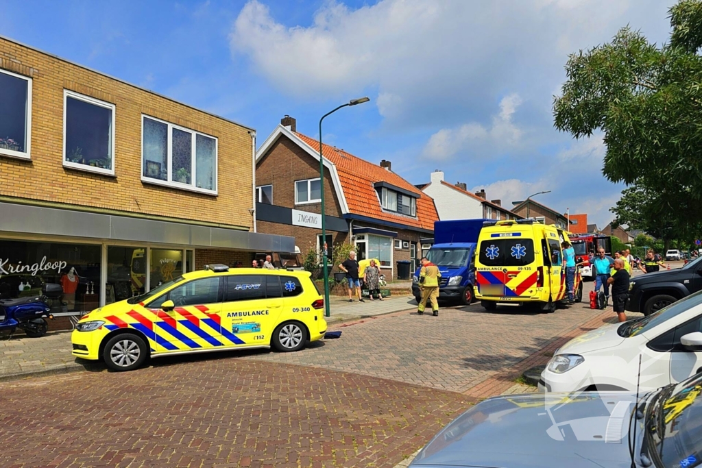 Traumahelikopter geland voor incident op straat