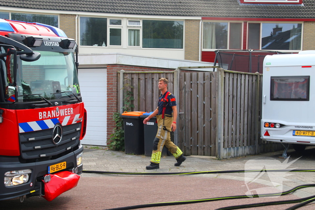 Woning vol rook door brand