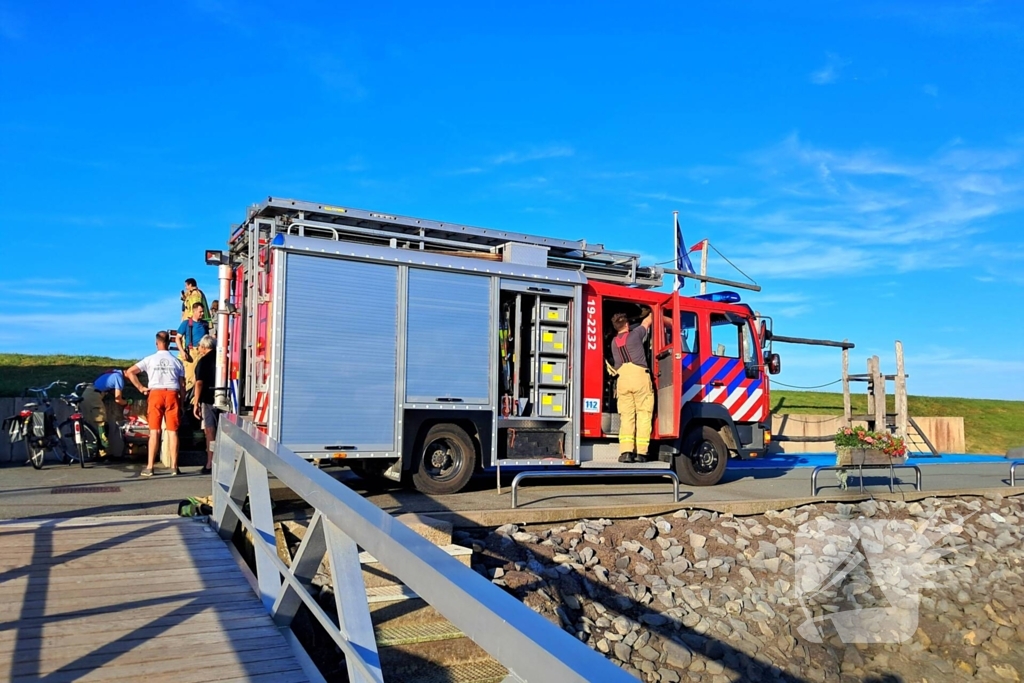 Brandweer verwijderd accu