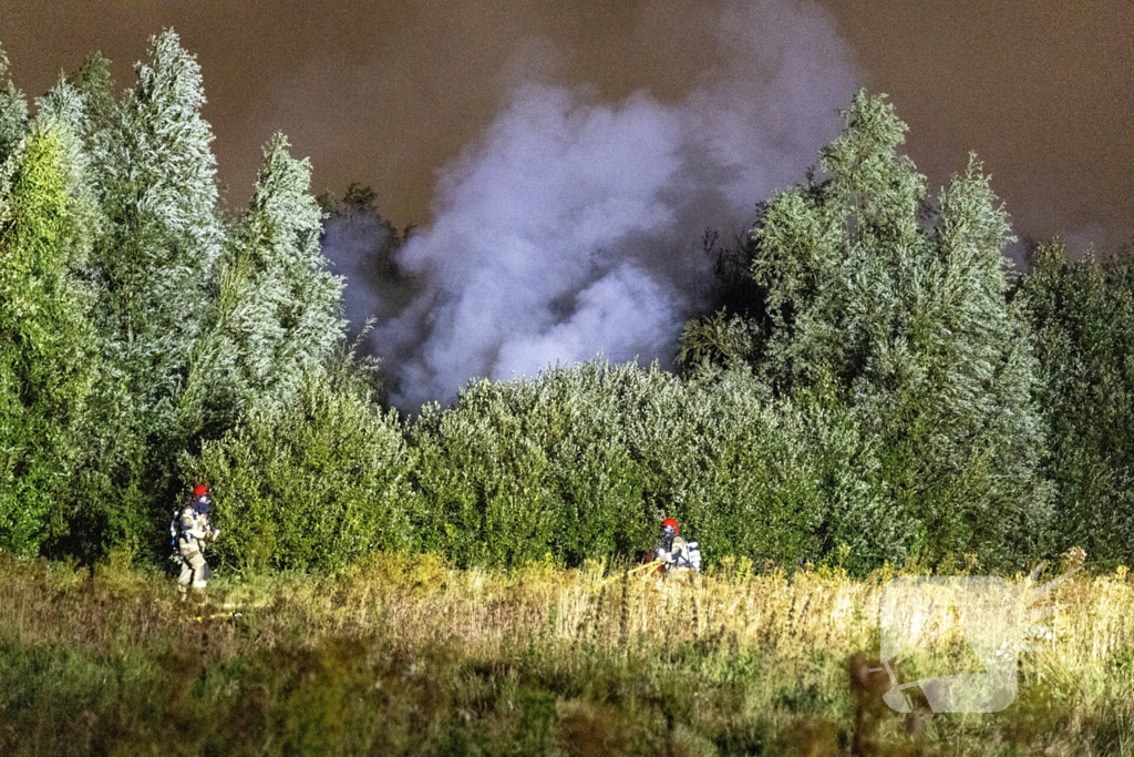 Veel rookontwikkeling bij brand op industriegebied