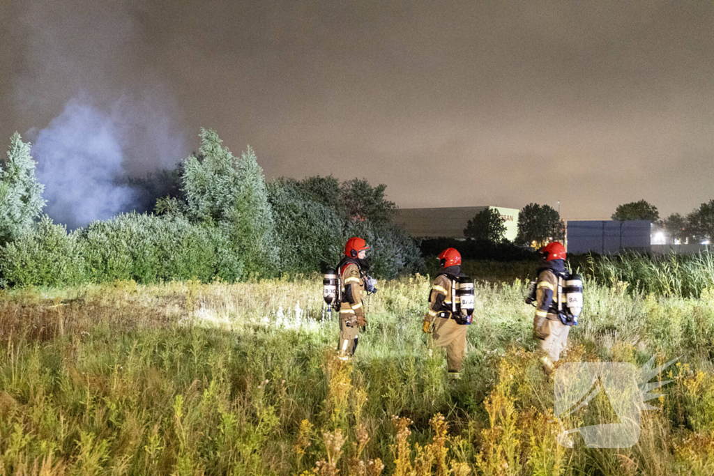 Veel rookontwikkeling bij brand op industriegebied