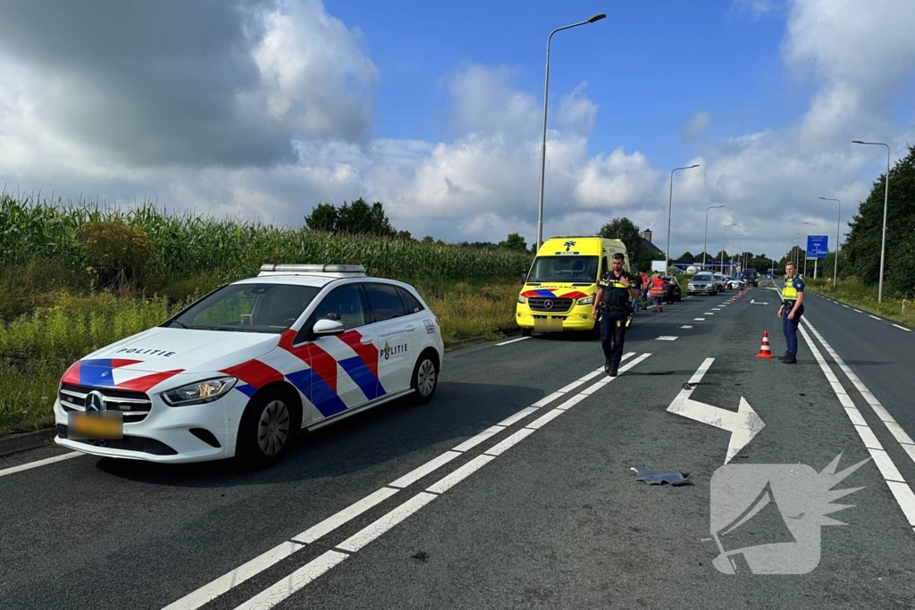 Ongeval met twee voertuigen tijdens proefrit