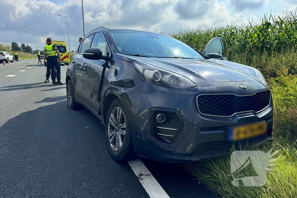 Ongeval met twee voertuigen tijdens proefrit