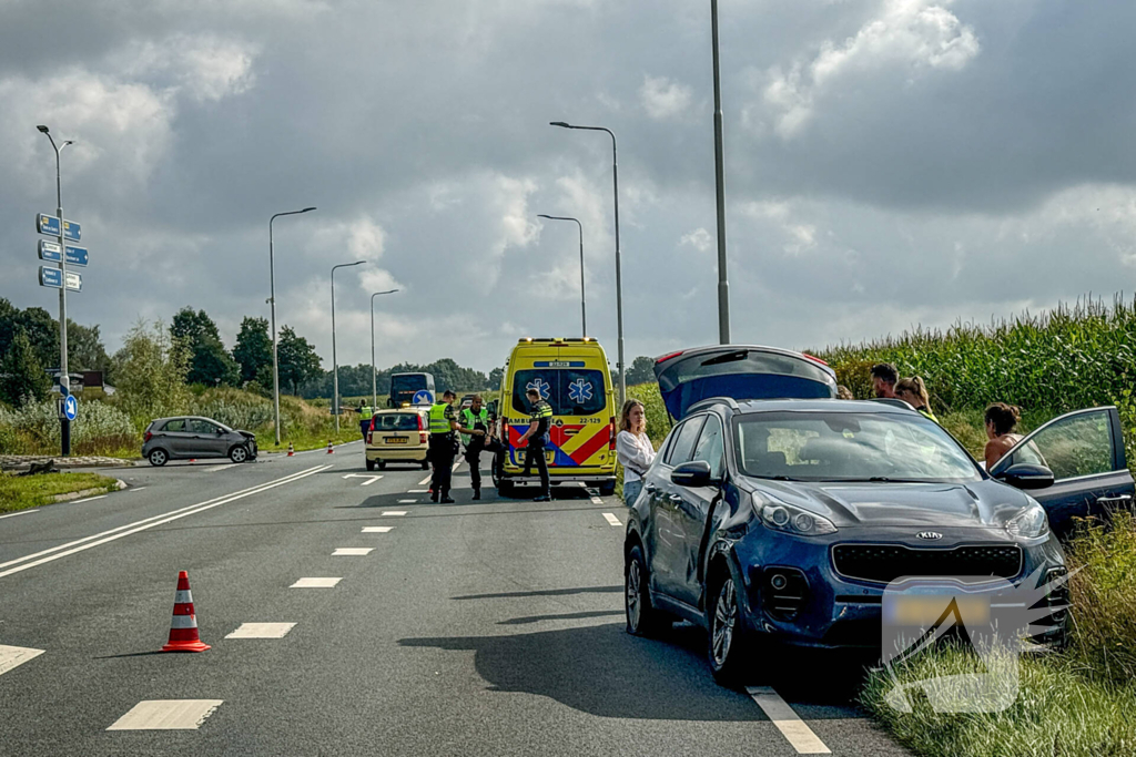 Ongeval met twee voertuigen tijdens proefrit