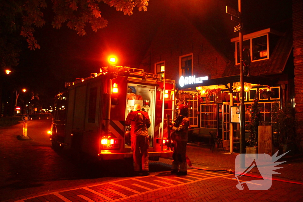 Restaurant ontruimd, brand snel onder controle