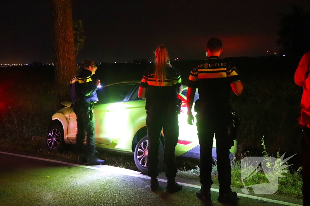 Gecrashte auto aangetroffen bestuurder spoorloos