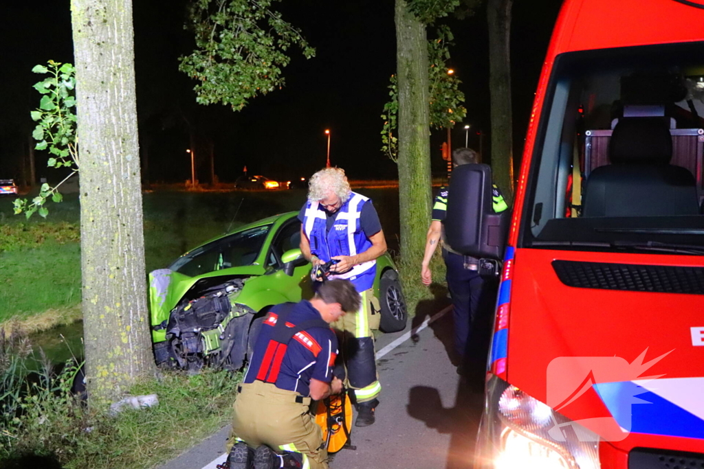 Gecrashte auto aangetroffen bestuurder spoorloos