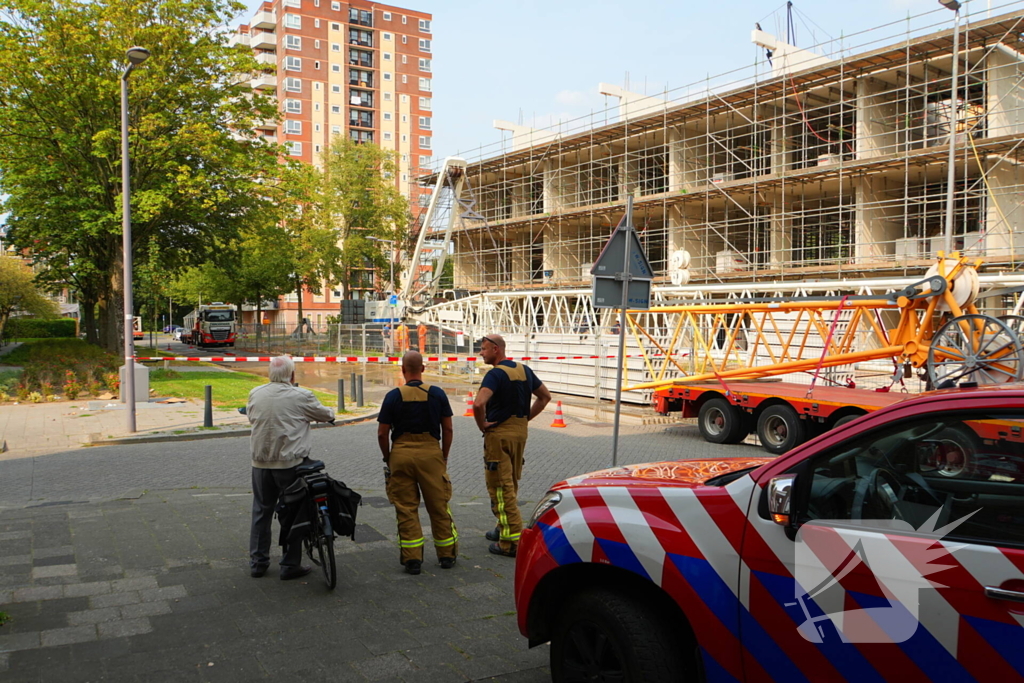 Waterlekkage op bouwterrein