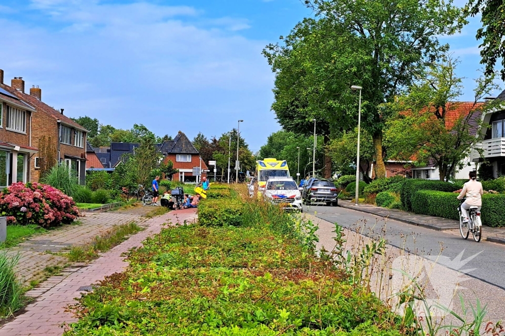 Fietser raakt gewond na ongeval op fietspad