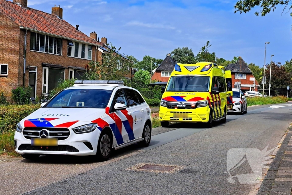 Fietser raakt gewond na ongeval op fietspad