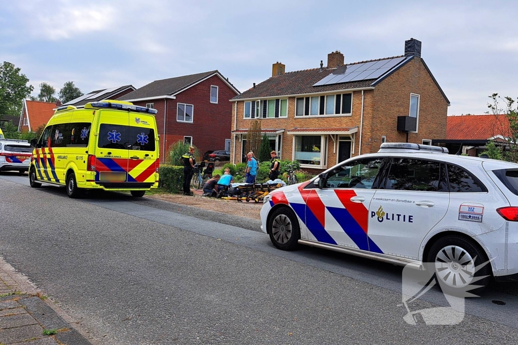 Fietser raakt gewond na ongeval op fietspad