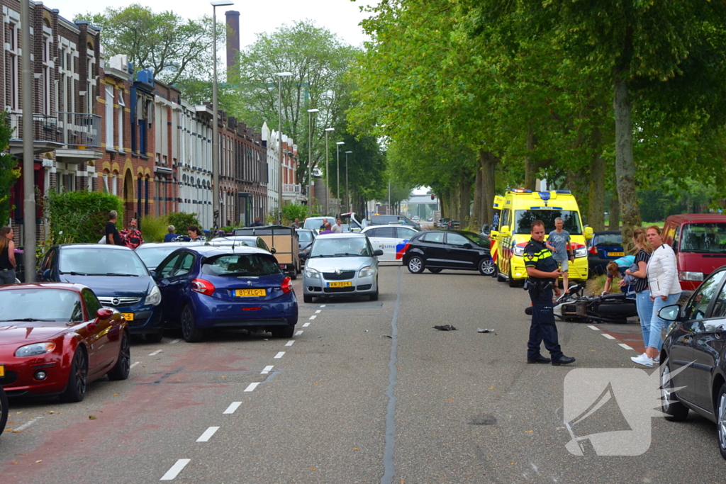 Motorrijder gewond bij verkeersongeval