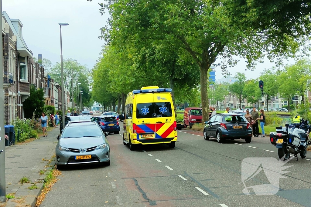 Motorrijder gewond bij verkeersongeval