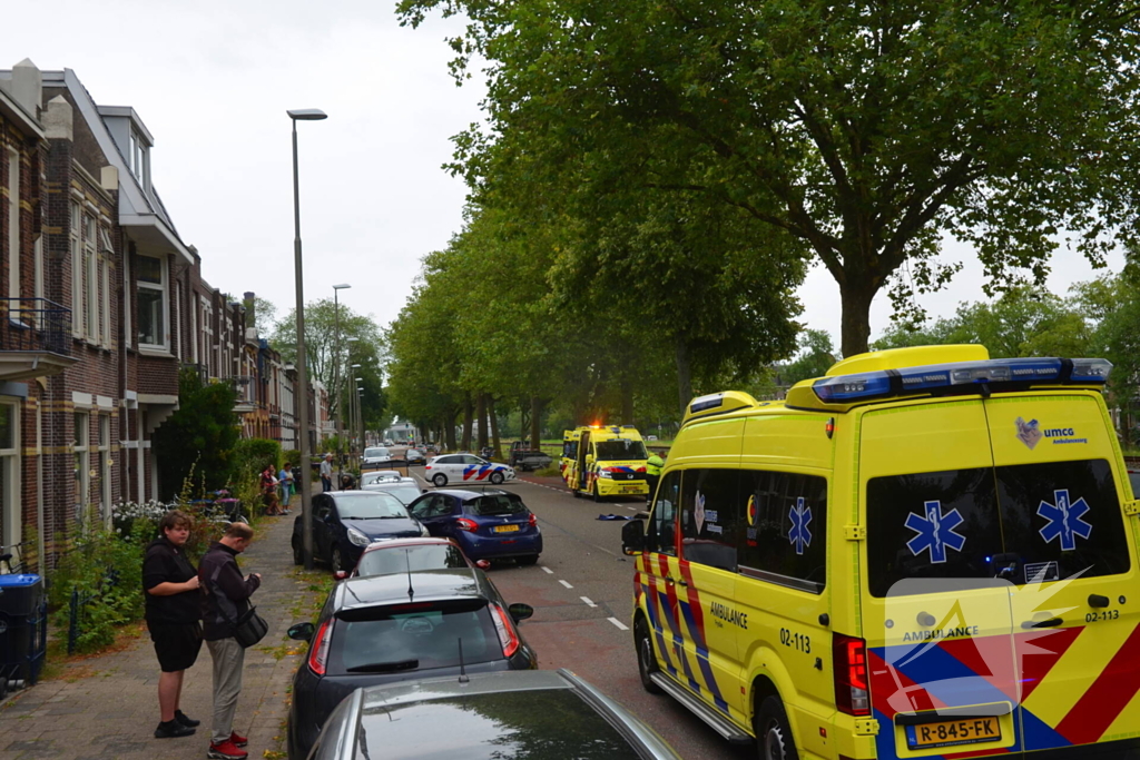 Motorrijder gewond bij verkeersongeval