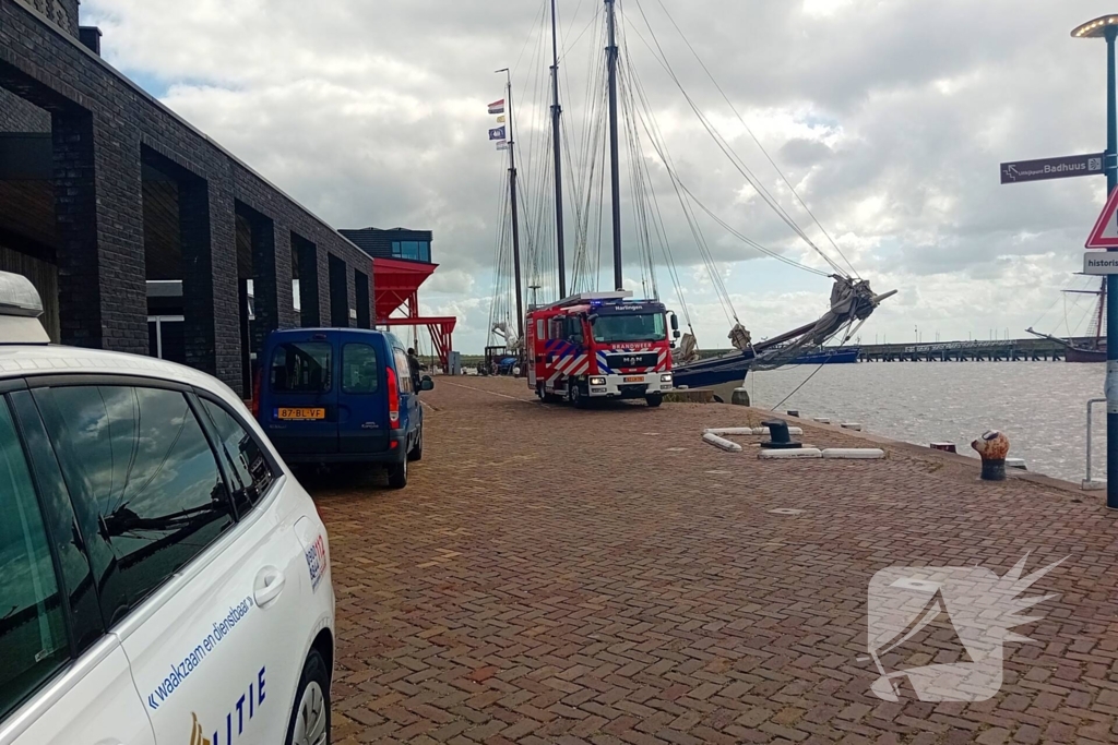 Brand in machinekamer bij boot