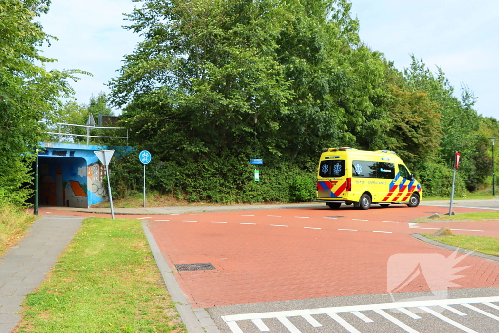 Fietsers in botsing bij oversteekplaats