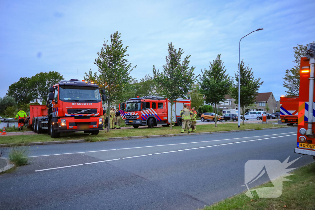 Brandweer zoekt naar mogelijke persoon te water