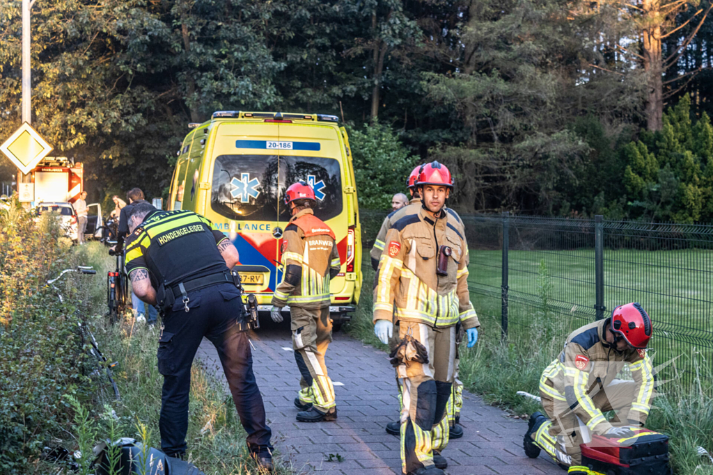 Gewonden na ongeval tussen scooter en fietser