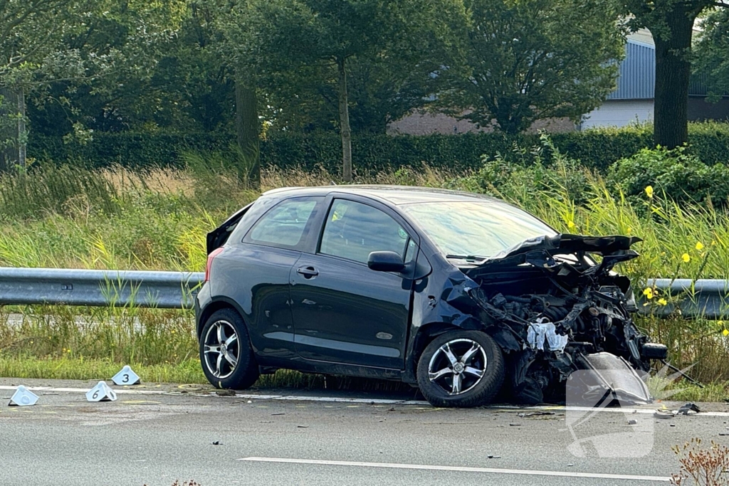 Snelweg afgesloten wegens onderzoek naar aanrijding met motor