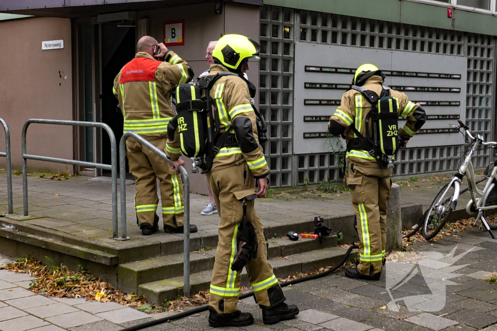 Verhitte compressor zorgt voor brandlucht