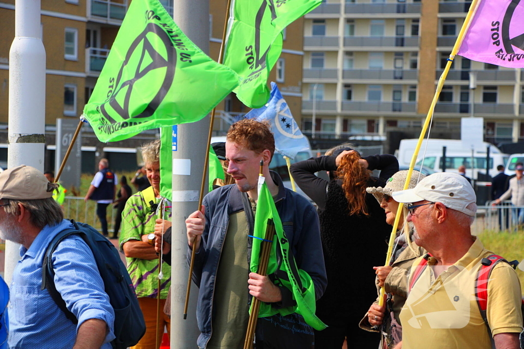 Extinction Rebellion demonstreerd bij Dutch grandprix