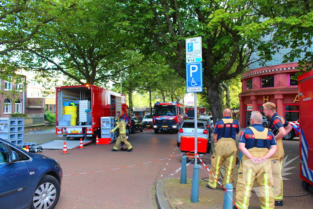 Grote brand in studentencomplex meerdere mensen vluchten naar buiten