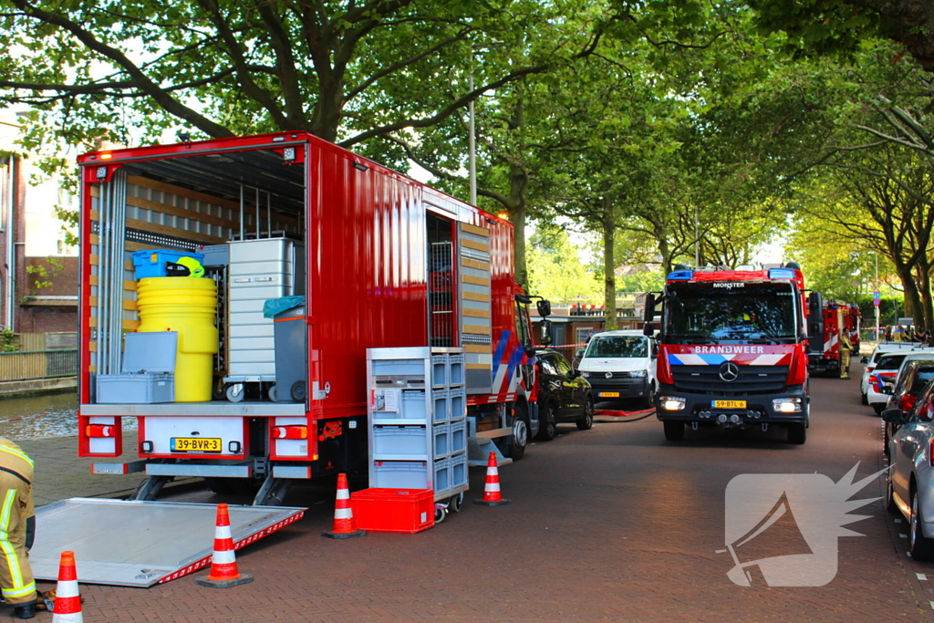 Grote brand in studentencomplex meerdere mensen vluchten naar buiten