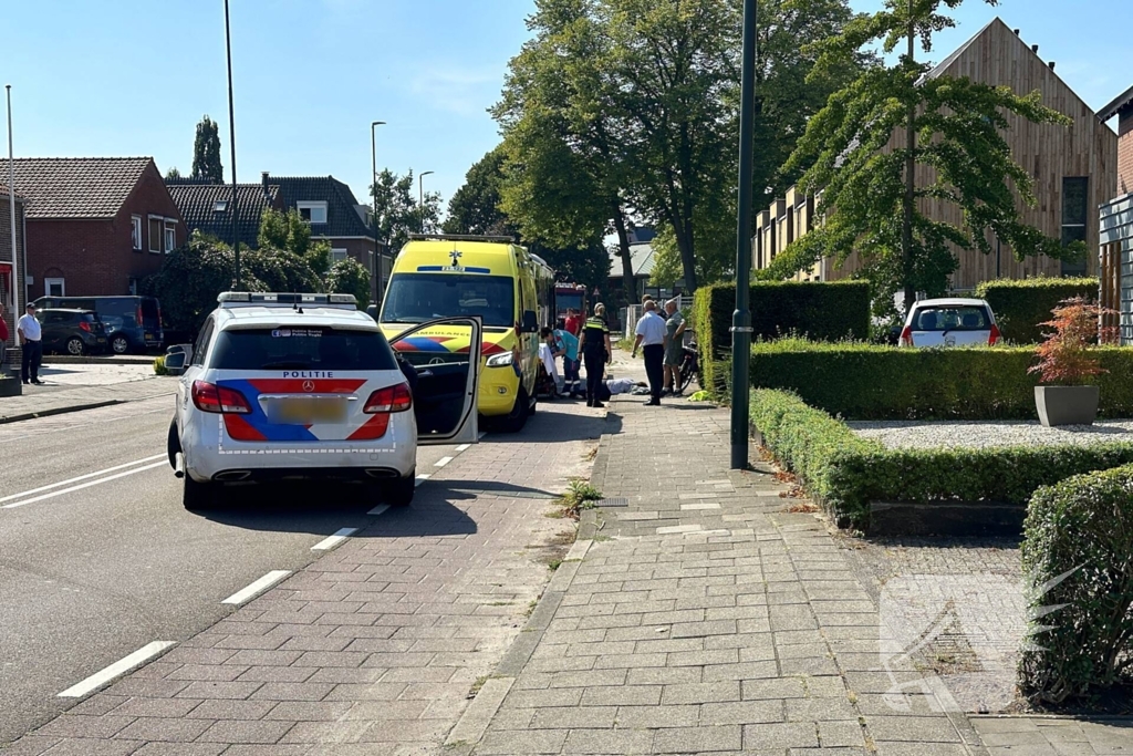 Fietser in botsing met lijnbus