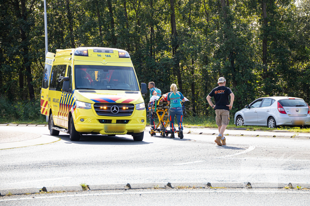 Motorrijder gewond bij aanrijding