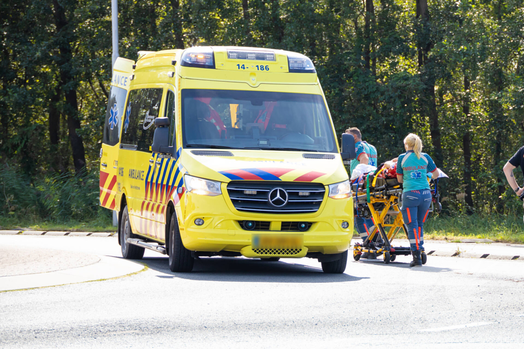 Motorrijder gewond bij aanrijding