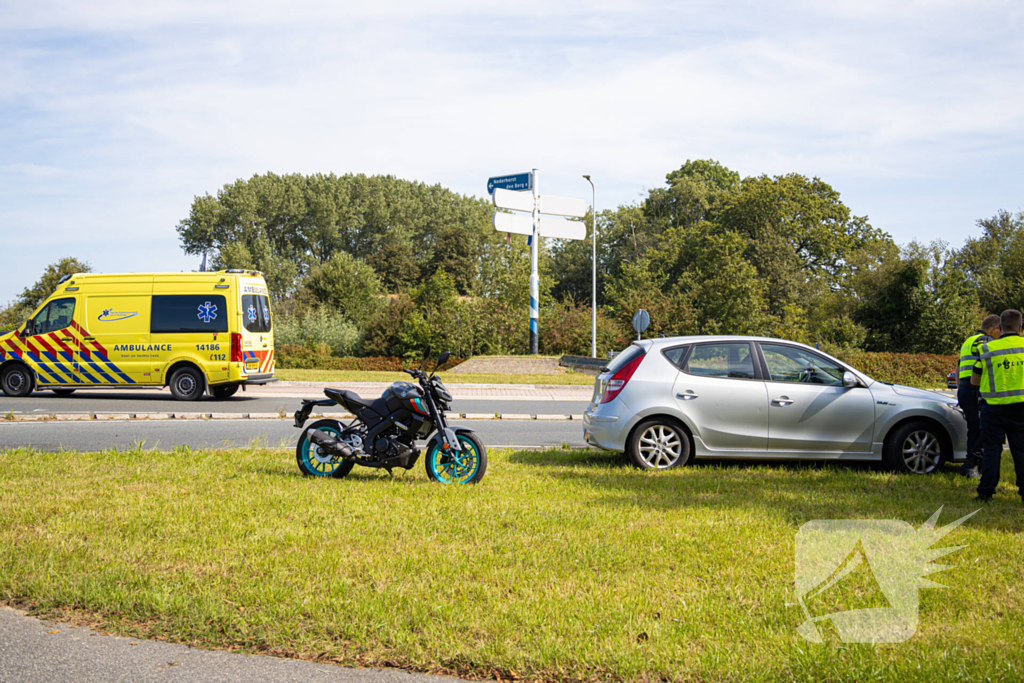 Motorrijder gewond bij aanrijding