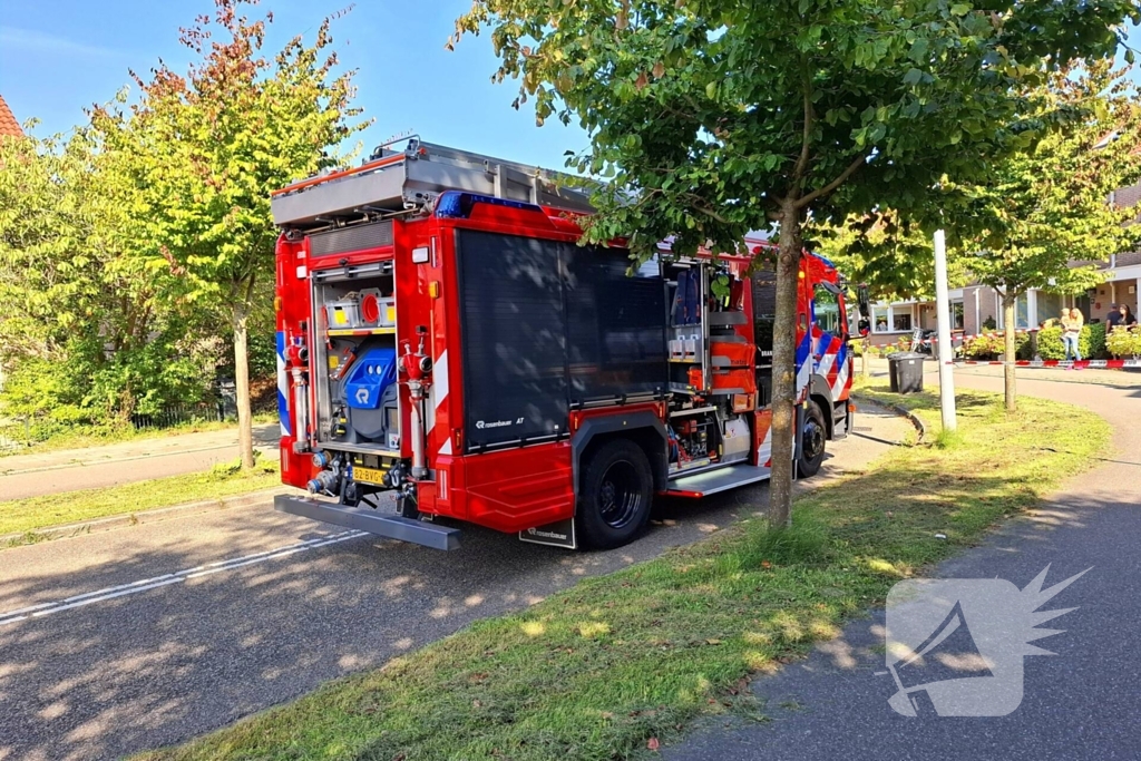 Brandweer zet gebied bij gaslekkage