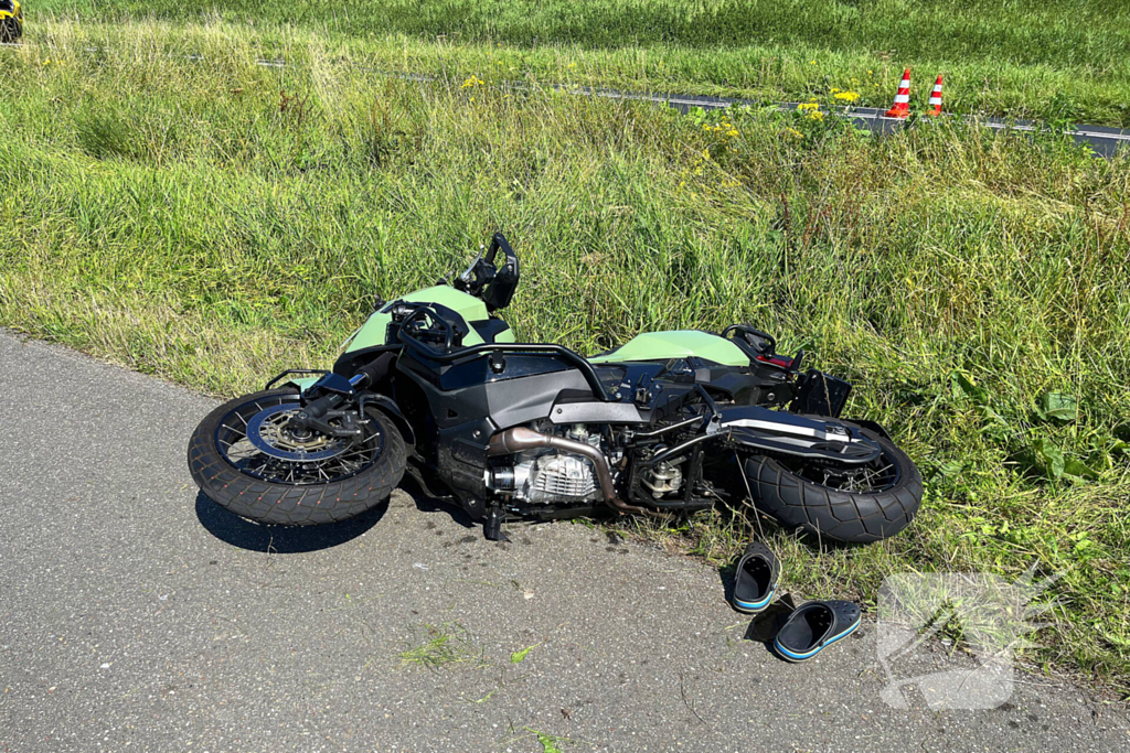 Motorrijder gewond bij botsing met brommobiel