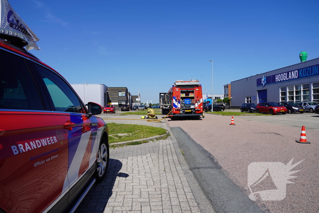 Snel optreden voorkomt uitbreiding van brand in bedrijf